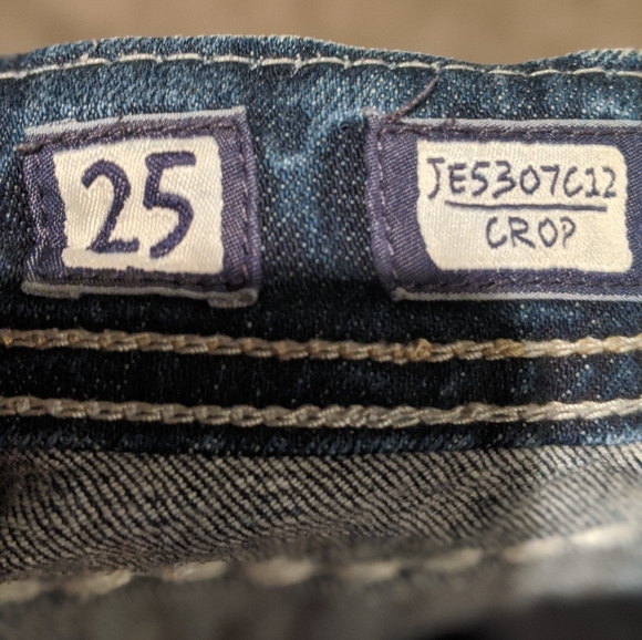 MISS ME cropped jeans/capri The Buckle sz 25 euc - Picture 6 of 7